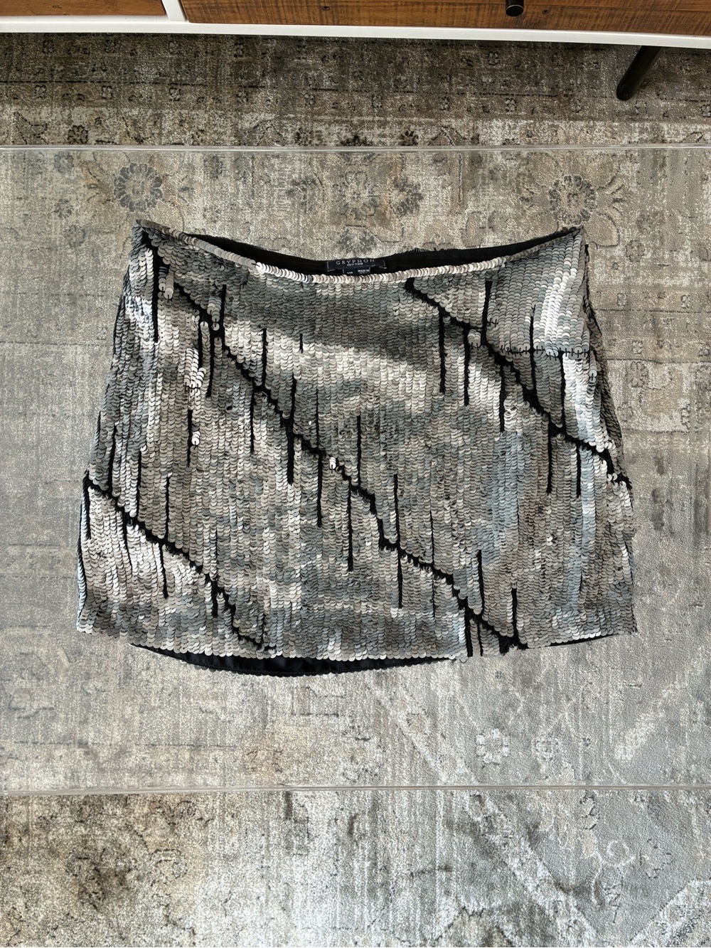 Gryphon Sequin Mini Skirt
